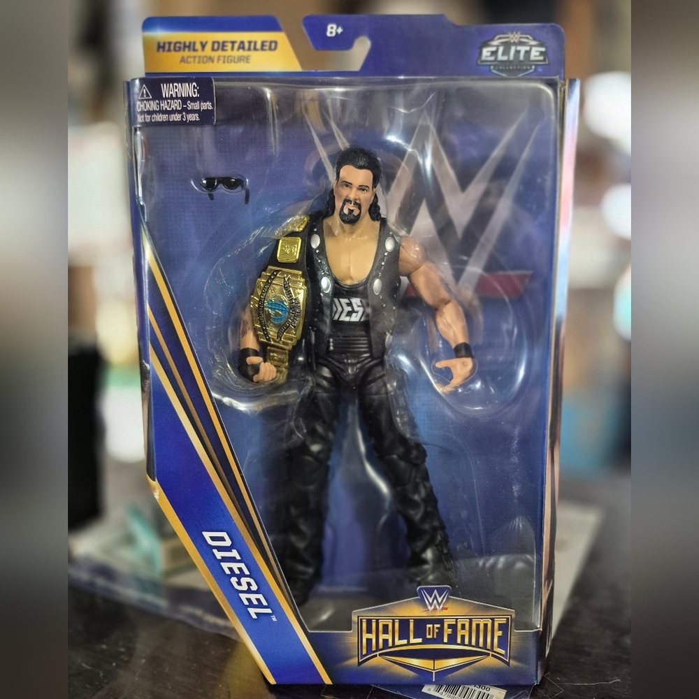 Diesel WWE Hall Of Fame Elite Collection Wrestling Figure With Championship Belt